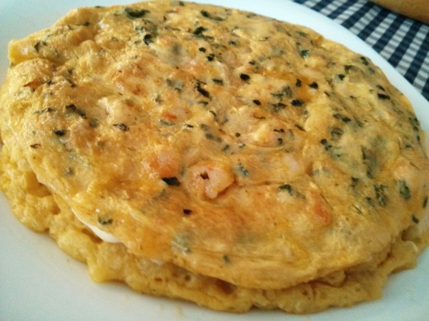 tortilla de gambas